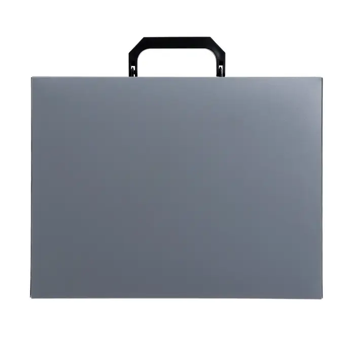 Папка-портфель А4, 1 отделение, 700 мкм, Calligrata, до 300 листов, серая
