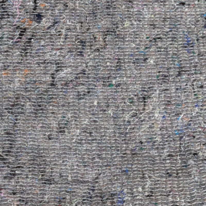 Тряпка для пола нетканое регенерир. прошивное полотно серое 80х100см 5шт/уп