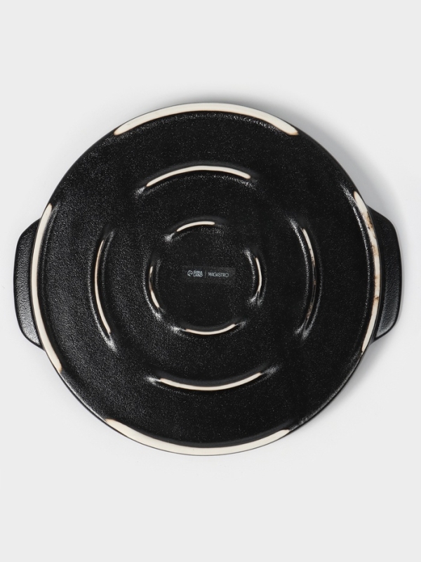 Блюдо фарфоровое с крышкой-клош для десертов "Галактика" 24,2х22х16 см