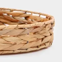 Корзинка для подачи Доляна &laquo;Камыш&raquo;, d=28 см, из соломы