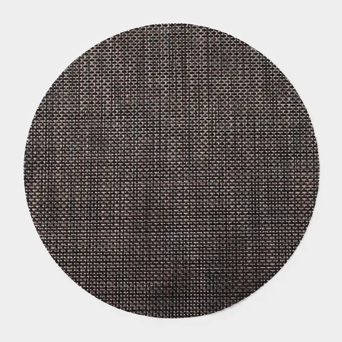 Салфетка сервировочная на стол Доляна «Ди», d=38 см, цвет тёмный шоколад