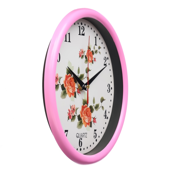 Часы настенные интерьерные «Цветы», плавный ход, d-20 см Часы настенные интерьерные «Цветы», плавный ход, d-20 см