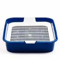 Туалет для кошек &laquo;Белла мини&raquo;, 35&times;26&times;6 см, с сеткой, пластик, синий