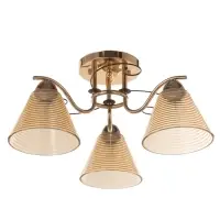 Люстра &laquo;Кольцо&raquo; 3&times;40 Вт Е27 золото 48&times;48&times;24 см