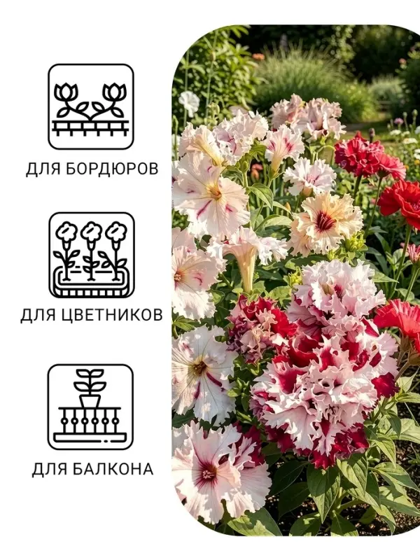 Семена цветов Петуния &laquo;Яромнерже&raquo; (фриллитуния), в пробирке, 7 шт., однолетник, &laquo;Гавриш&raquo;
