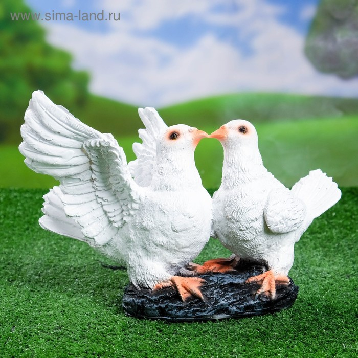 Садовая фигура Садовая фигура "Два голубя" 20х32х21см