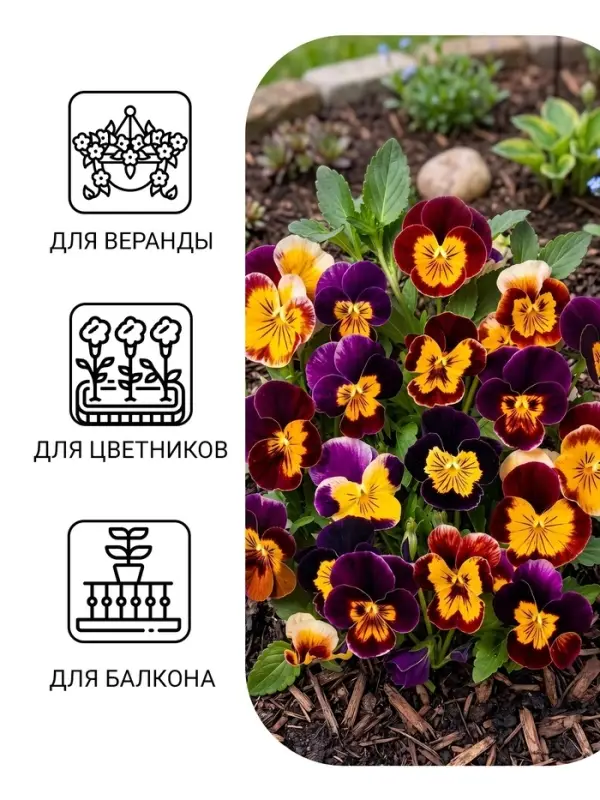 Семена цветов Виола "Шотландия", 0,1 г
