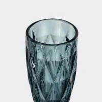 Бокалы для шампанского Magistro &laquo;Круиз&raquo;, 160 мл, 7&times;20 см, стекло, синие, набор 2 шт.