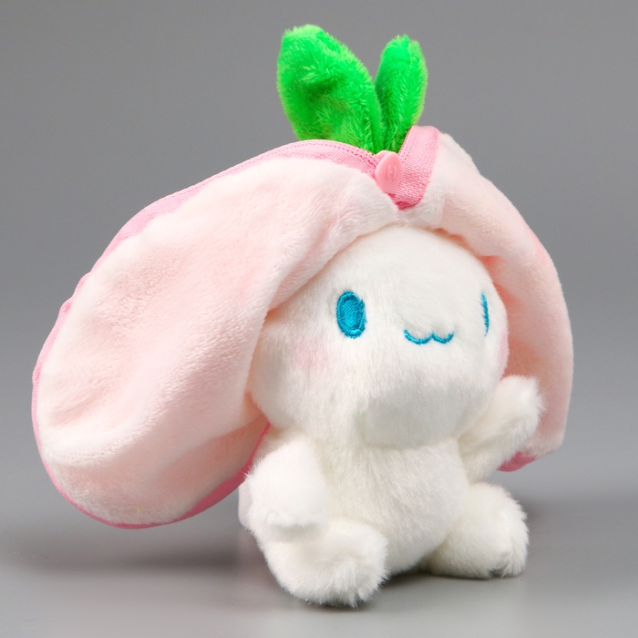 Мягкая игрушка «Зайка-клубника» на брелоке, 11 см Мягкая игрушка «Зайка-клубника» на брелоке, 11 см