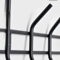 Вешалка настенная с полкой &laquo;Комфорт&raquo;, 5 крючков, чёрная