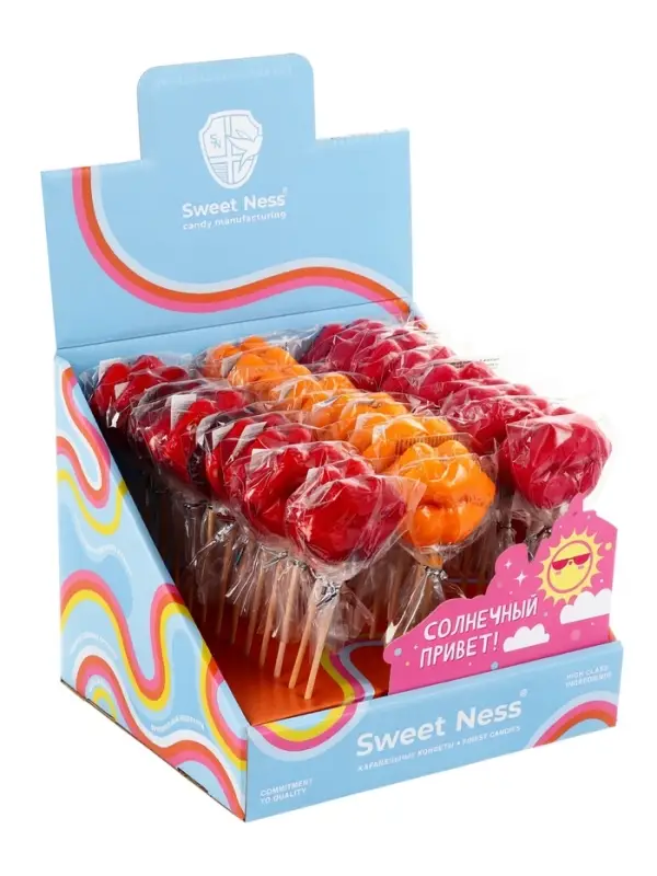 Карамель леденцовая &laquo;Губы&raquo; на палочке, 30 г