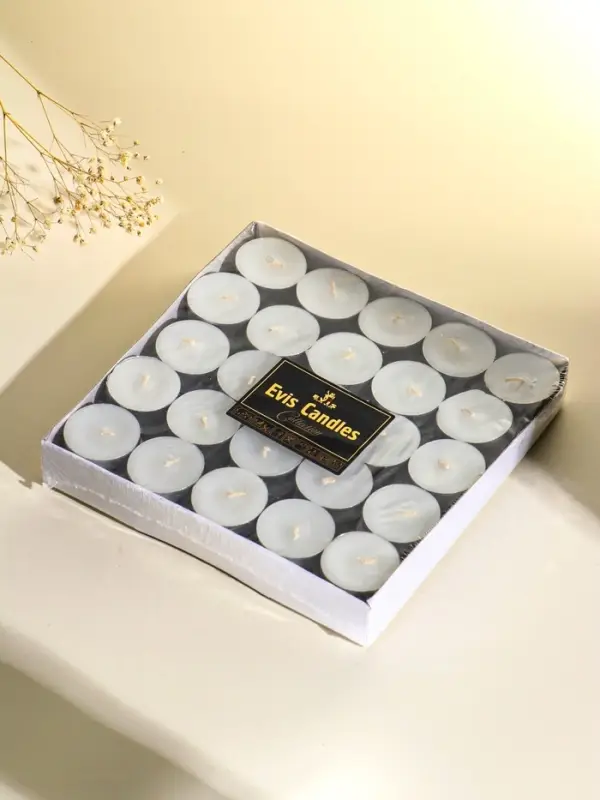 Набор чайных свечей 100 шт, d 37 мм, 15 гр, 3 часа горения Набор чайных свечей 100 шт, d 37 мм, 15 гр, 3 часа горения