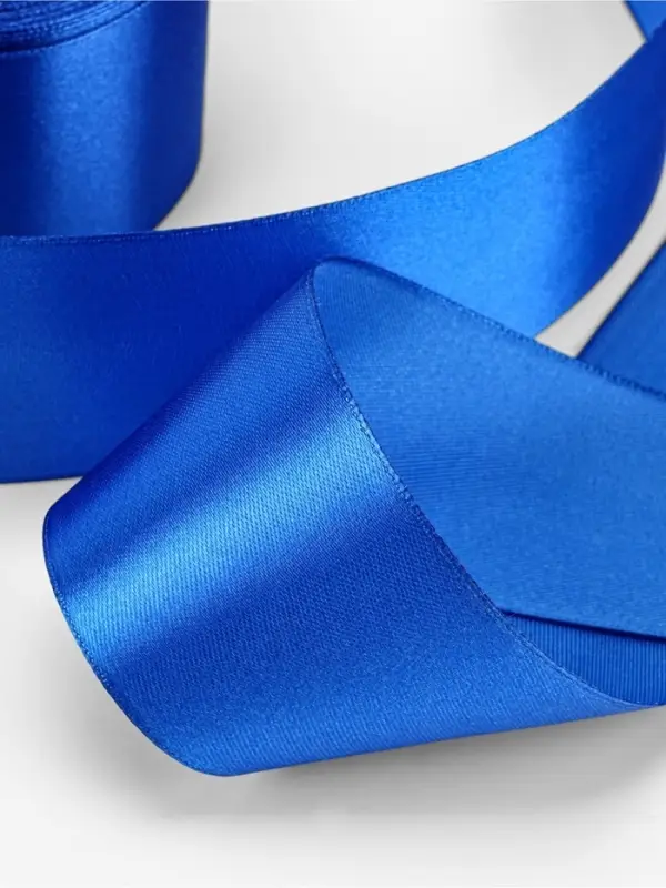 Лента атласная, 50 мм, 23&plusmn;1 м, синяя №40