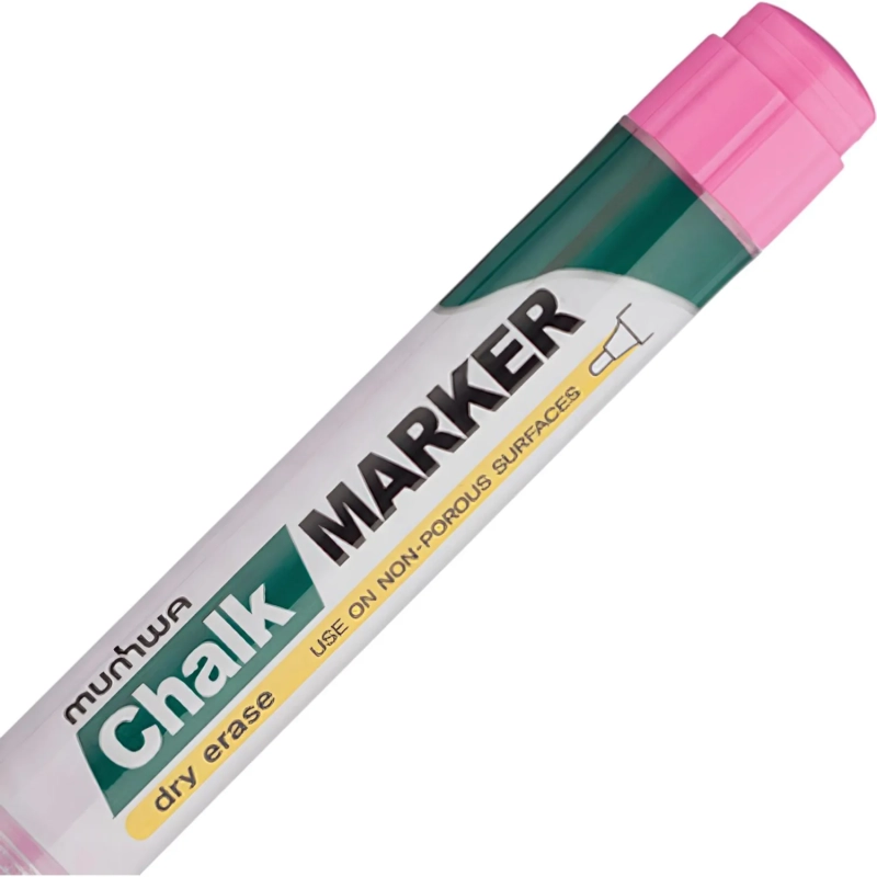 Маркер меловой MunHwa, CM-10, розовый, 3мм