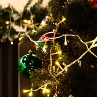 Гирлянда &laquo;Нить&raquo; 20 м, IP20, прозрачная нить, 200 LED, 8 режимов, 220 В, свечение тёплое белое