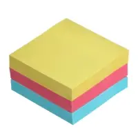 Блок с липким краем, 51&times;51 мм, 300 листов, пастель, 3 цвета