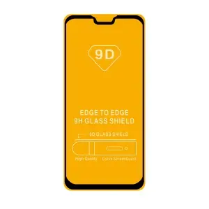 Защитное стекло для Huawei Honor 8X/9X Lite с рамкой 9H Full Glue без упаковки черное (25 шт./уп.)
