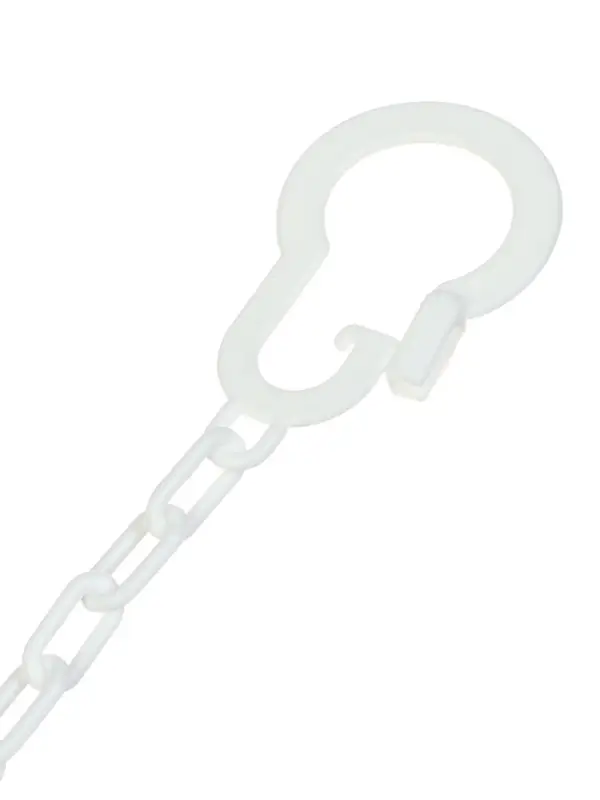 Держатель для соски - пустышки &laquo;Я люблю папу&raquo;, на цепочке, белый