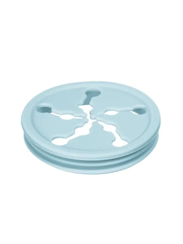 Посуда детская силиконовая, 7 предметов, голубой, Крошка Я