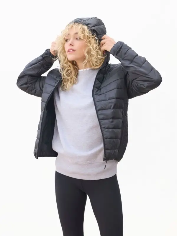 Куртка с капюшоном женская Stream Women, черная, размер S Куртка с капюшоном женская Stream Women, черная, размер S