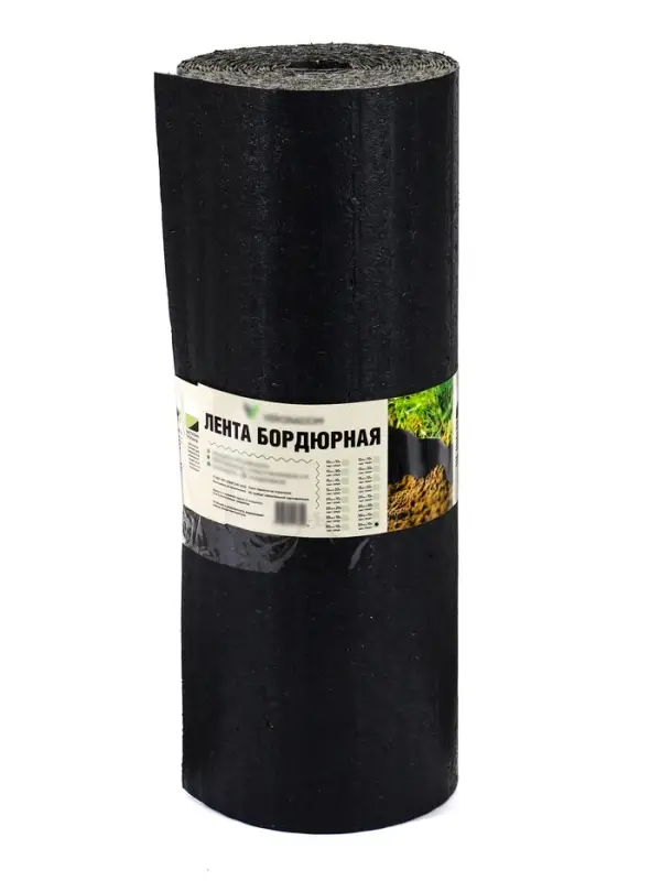 Лента бордюрная 0.50 х 10 м, толщина 2 мм, пластиковая, гранит