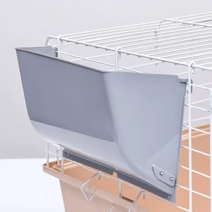 Клетка для грызунов &laquo;Пижон&raquo; №1 складная, 58&times;40&times;34 см, миска, 2 кормушки, бежевая