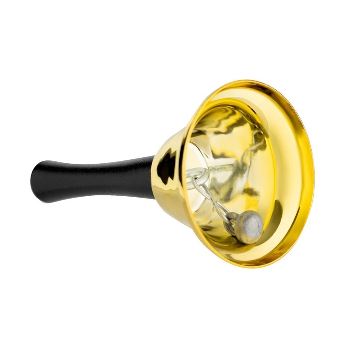 Колокольчик металлический, звонок настольный  Колокольчик металлический, звонок настольный "Sunshine",12 х 6.5 см, золотой