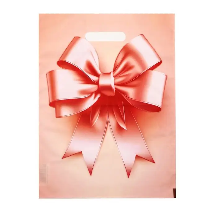 Пакет, полиэтиленовый с вырубной ручкой, «Пышный бант», 30×40 см, 50 мкм Пакет, полиэтиленовый с вырубной ручкой, «Пышный бант», 30×40 см, 50 мкм