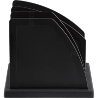 Лоток вертикальный для бумаг Attache сортер 3 отделения сборный черный