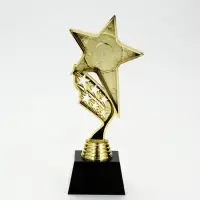 Кубок, наградная фигура &laquo;Звезда&raquo;, подставка пластик, золото, 24&times;10.1&times;7.8 см