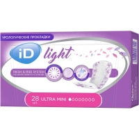 Прокладки урологические ID Light Ultra mini 28шт/уп