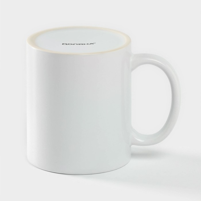 Кружка - хамелеон керамическая Доляна Warm up, 350 мл, цвет белый Кружка - хамелеон керамическая Доляна Warm up, 350 мл, цвет белый