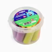 Воздушный пластилин,12 цветов, 30 г, в ведерке, Смешарики