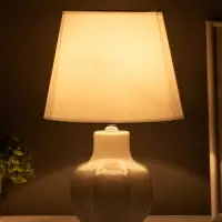 Лампа настольная E27 40Вт "Гранат" беж перламутр 20х20х32,5 см