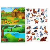 Настольная магнитная игра для малышей &laquo;Животные&raquo;, 28&times;20 см