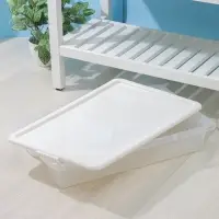 Контейнер для хранения Porter, 18 л, 66&times;42&times;12 см, с крышкой, цвет слоновая кость