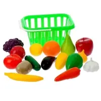 Игровой набор продуктов &laquo;Фрукты и овощи&raquo; в корзине, 17 предметов, МИКС