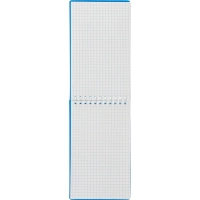 Блокнот на спирали А6+ 80л  Attache клетка, обложка Plastic