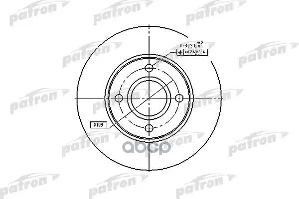 диск тормозной PATRON арт. PBD4036