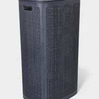 Плетёная корзина для белья с крышкой "Лён" 100л 43×32×80см, цвет графит Плетёная корзина для белья с крышкой "Лён" 100л 43×32×80см, цвет графит