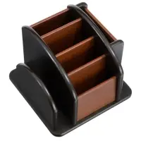 Органайзер 6 секций, серия Зебрано с кантом темным, вращение 15&times;18 см