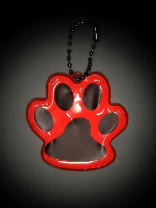 Светоотражающий элемент &laquo;Лапка&raquo;, 5.5&times;4.8 см, цвет оранжевый