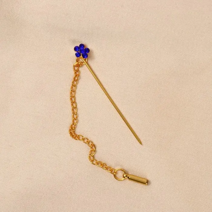 Булавка «Цветок» мини с цепочкой, МИКС, 5.7 см (неделимая фасовка 12 шт., цена за шт.) Булавка «Цветок» мини с цепочкой, МИКС, 5.7 см (неделимая фасовка 12 шт., цена за шт.)