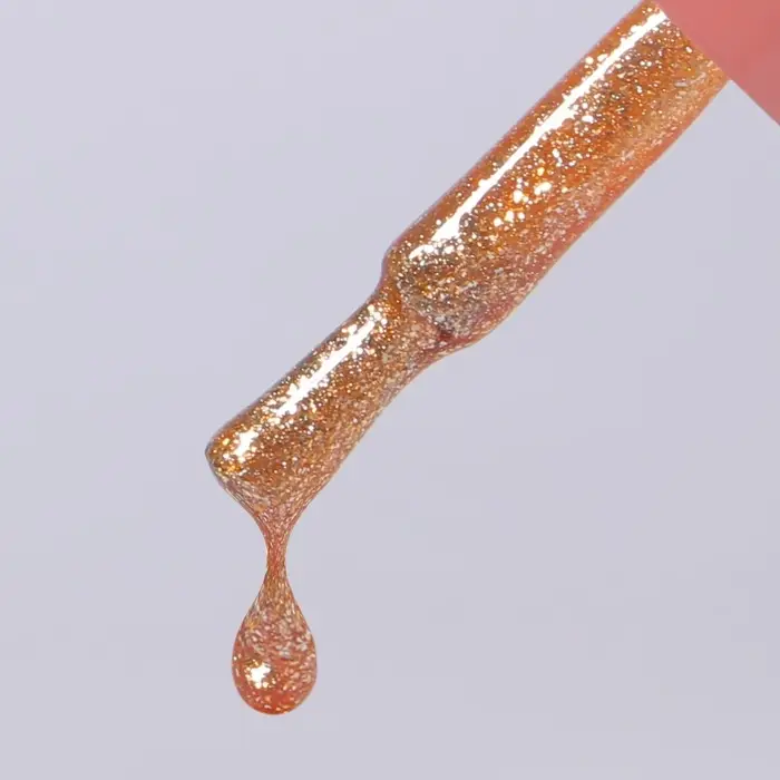 Гель лак для ногтей, жидкая фольга, трехфазный, 10 мл, LED/UV, золотистый (66)