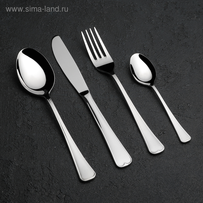 Набор столовых приборов &laquo;Мондиал&raquo;, 24 предмета, толщина 2,5 мм, декоративная коробка