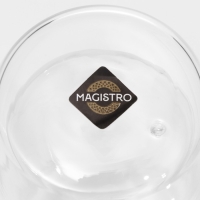 Стакан стеклянный с двойными стенками Magistro «Поль. Дуо», 400 мл, 8,5×15 см