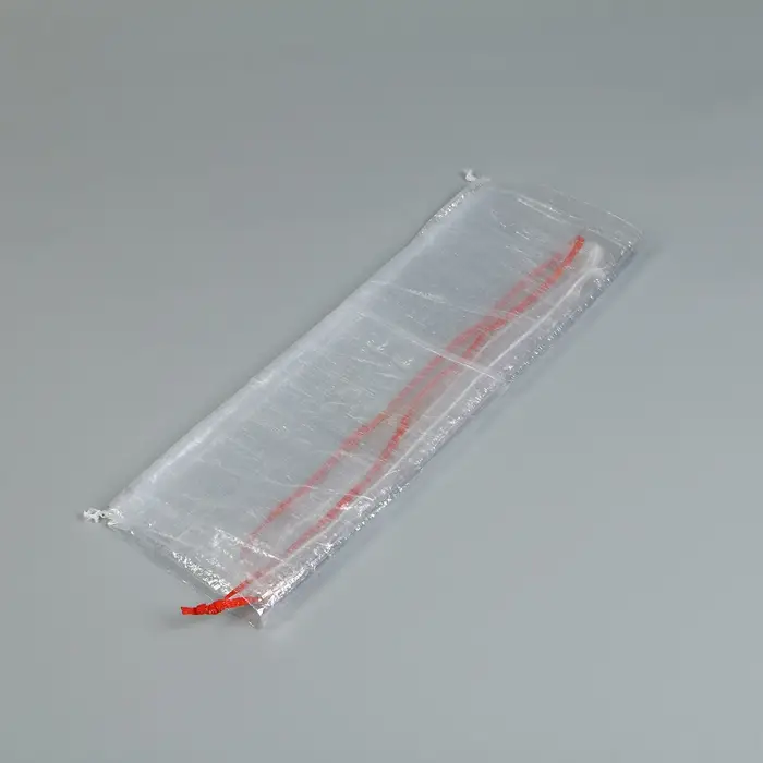 Мешок для урожая, полипропиленовый, 50 × 90 см, на 50 кг, прозрачный, с завязками Мешок для урожая, полипропиленовый, 50 × 90 см, на 50 кг, прозрачный, с завязками