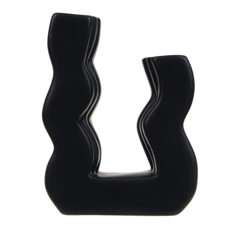 VETTA Вазон, 16,5x12,5x6 см, керамика, чёрный