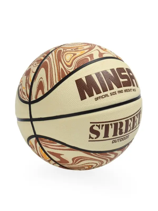 Мяч баскетбольный MINSA Street, клееный, 8 панелей, р. 5, PVC, бутиловая камера