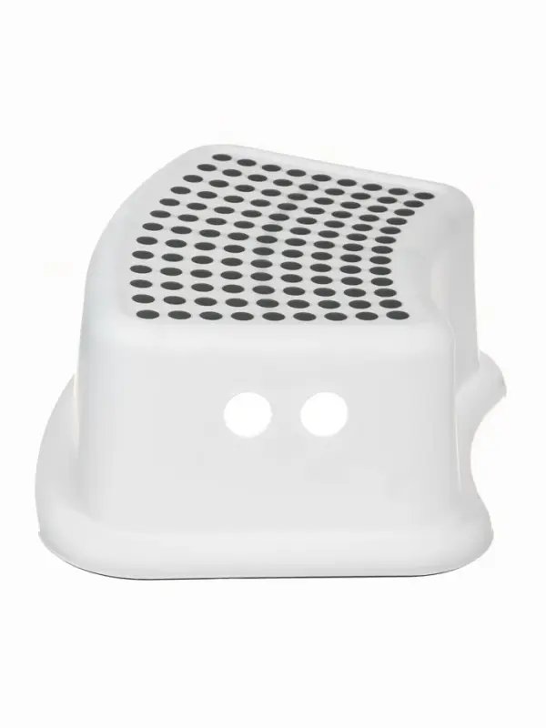 Табурет-подставка детская, для ног, антискользящая., белая, серая